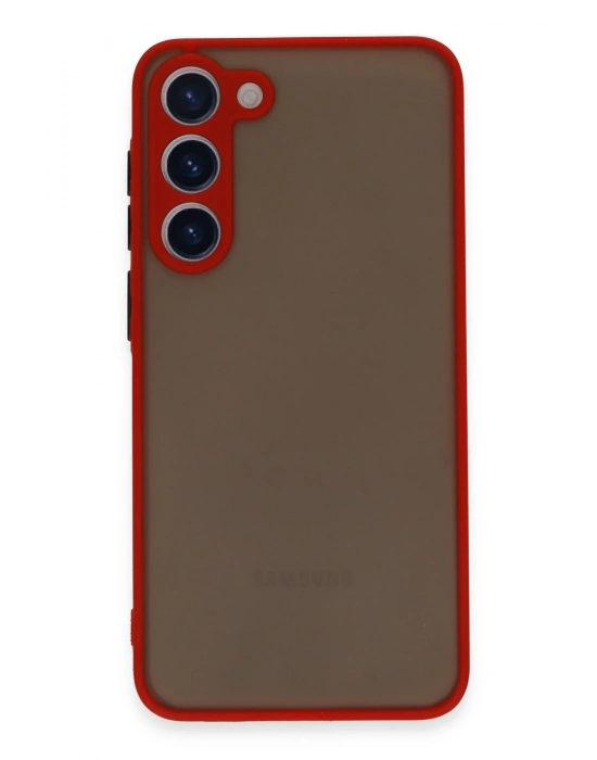 Newface Samsung Galaxy S23 Plus Kılıf Montreal Silikon Kapak - Kırmızı