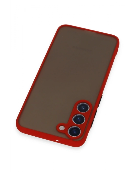 Newface Samsung Galaxy S23 Plus Kılıf Montreal Silikon Kapak - Kırmızı