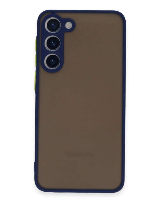 Newface Samsung Galaxy S23 Plus Kılıf Montreal Silikon Kapak - Lacivert