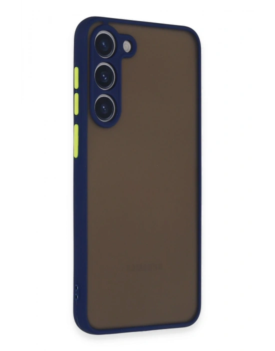 Newface Samsung Galaxy S23 Plus Kılıf Montreal Silikon Kapak - Lacivert