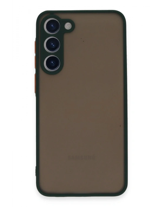 Newface Samsung Galaxy S23 Plus Kılıf Montreal Silikon Kapak - Yeşil