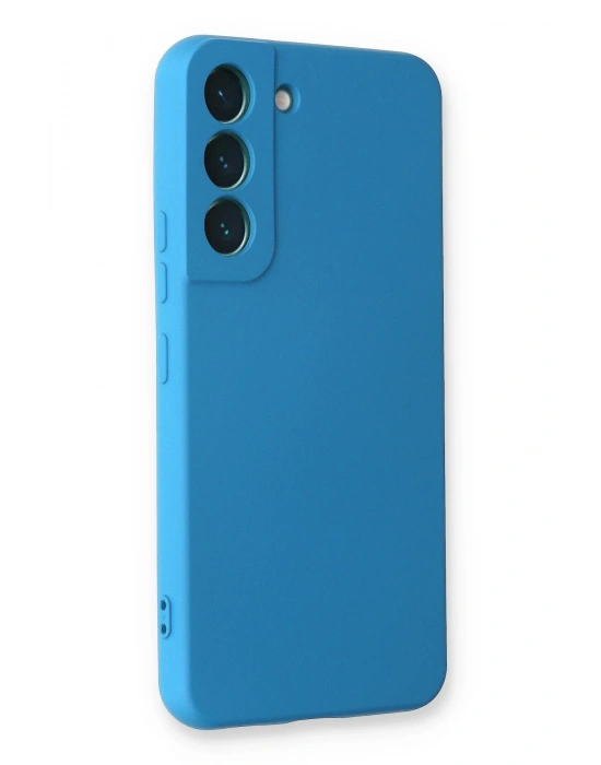 Newface Samsung Galaxy S23 Plus Kılıf Nano içi Kadife Silikon - Mavi