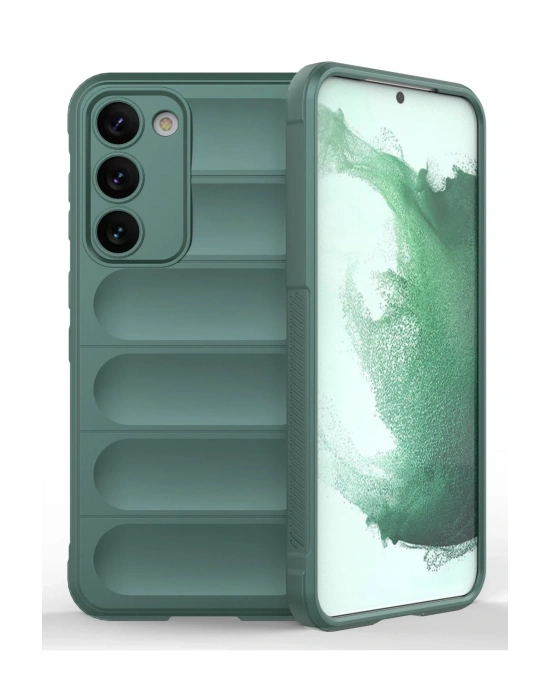 Newface Samsung Galaxy S23 Plus Kılıf Optimum Silikon - Koyu Yeşil