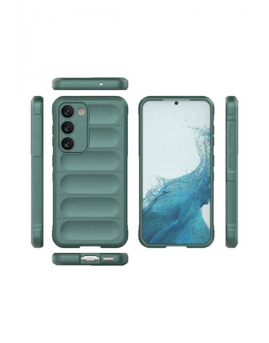 Newface Samsung Galaxy S23 Plus Kılıf Optimum Silikon - Koyu Yeşil