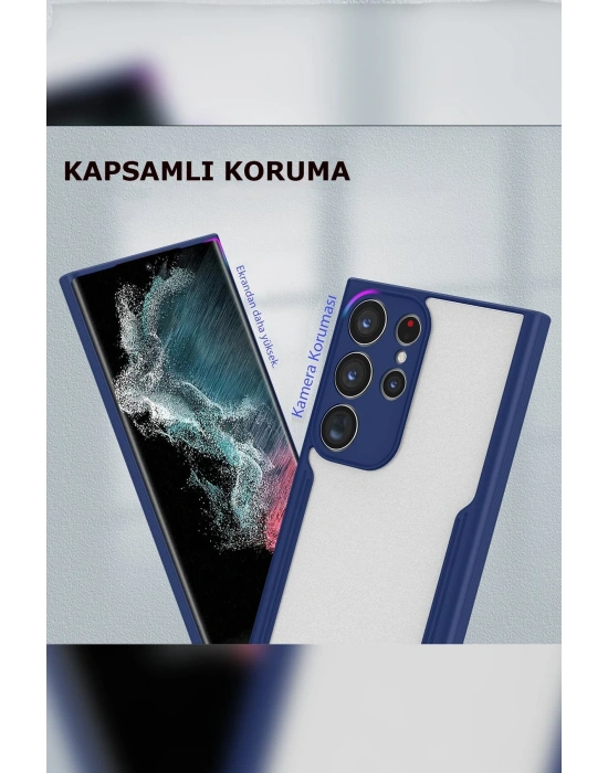 Newface Samsung Galaxy S23 Plus Kılıf Platin Silikon - Lacivert