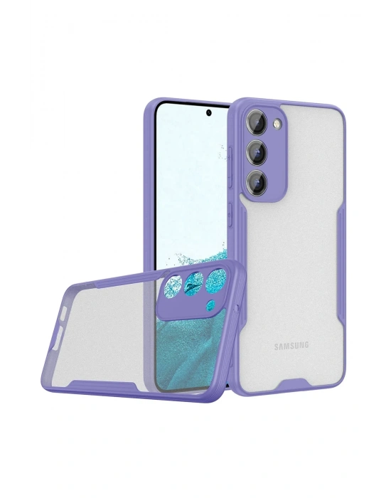 Newface Samsung Galaxy S23 Plus Kılıf Platin Silikon - Lila