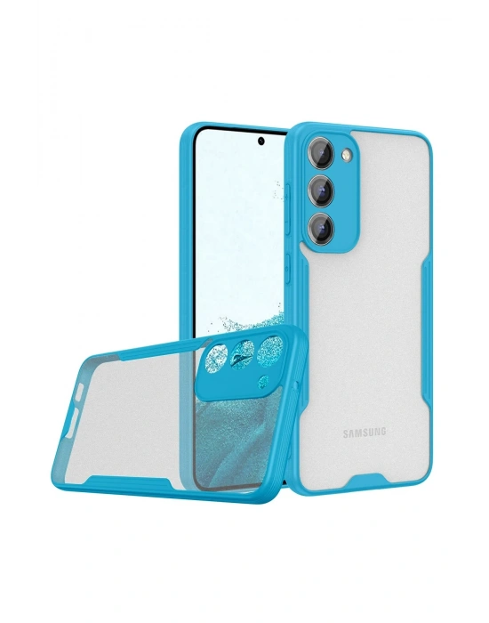 Newface Samsung Galaxy S23 Plus Kılıf Platin Silikon - Mavi