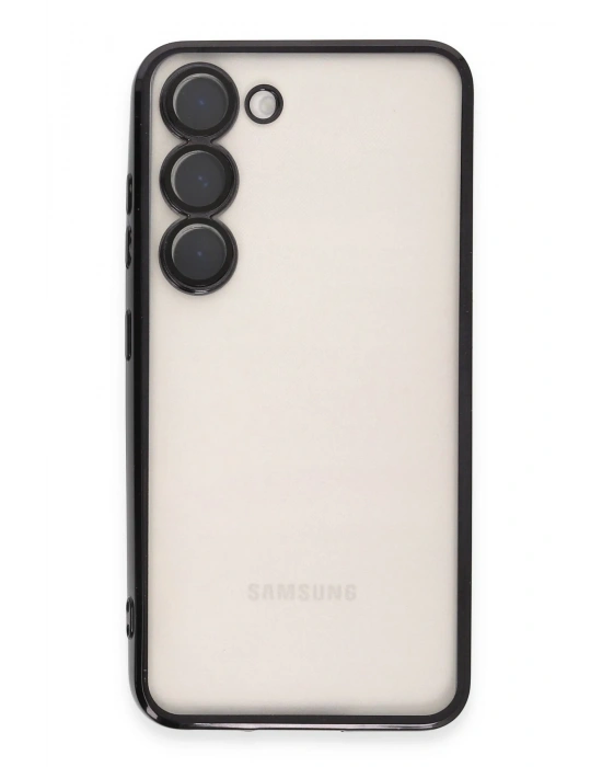 Newface Samsung Galaxy S23 Plus Kılıf Razer Lensli Silikon - Siyah