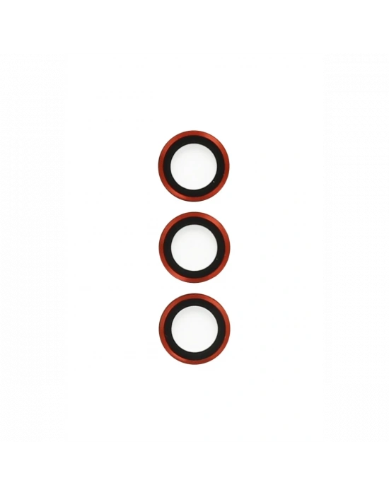 Newface Samsung Galaxy S23 Plus Metal Kamera Lens - Kırmızı