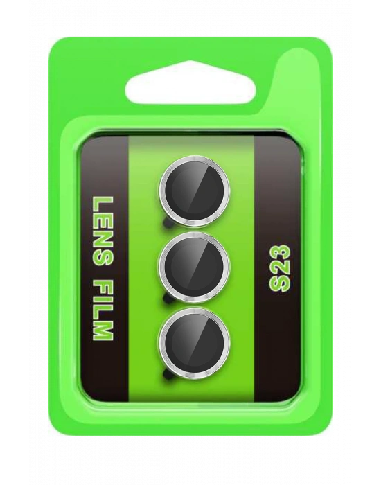 Newface Samsung Galaxy S23 Raze Metal Kamera Lens - Gümüş