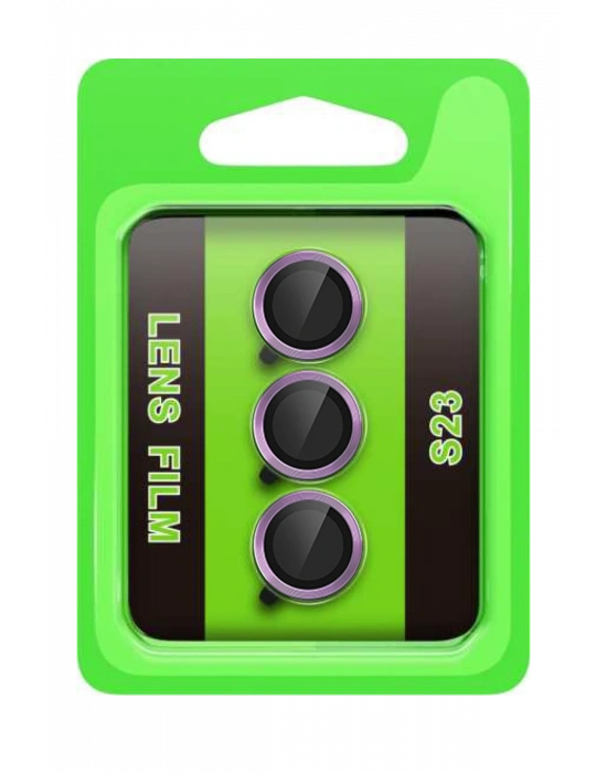 Newface Samsung Galaxy S23 Raze Metal Kamera Lens - Mor