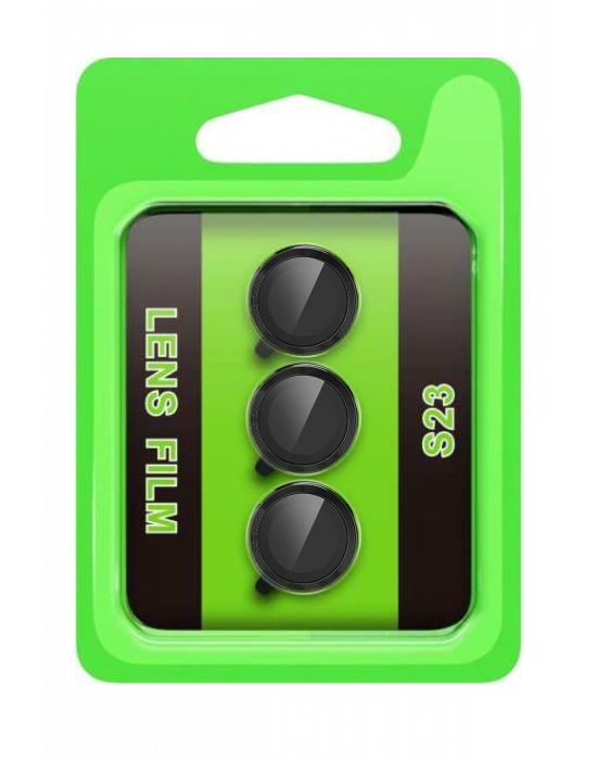 Newface Samsung Galaxy S23 Raze Metal Kamera Lens - Siyah