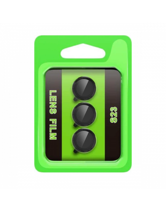 Newface Samsung Galaxy S23 Raze Metal Kamera Lens - Siyah