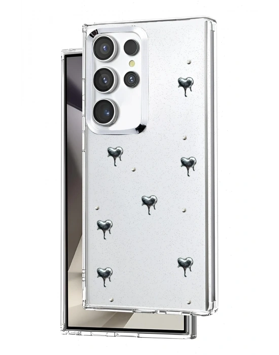 Newface Samsung Galaxy S23 Ultra Fiyonk Desenli Kapak - Desen 3