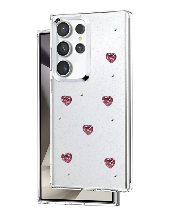 Newface Samsung Galaxy S23 Ultra Fiyonk Desenli Kapak - Desen 7