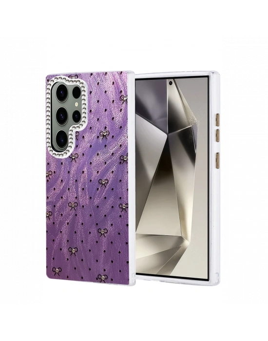 Newface Samsung Galaxy S23 Ultra Kılıf Blade Aynalı Desenli Kapak - Desen 2