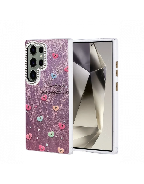 Newface Samsung Galaxy S23 Ultra Kılıf Blade Aynalı Desenli Kapak - Desen 8