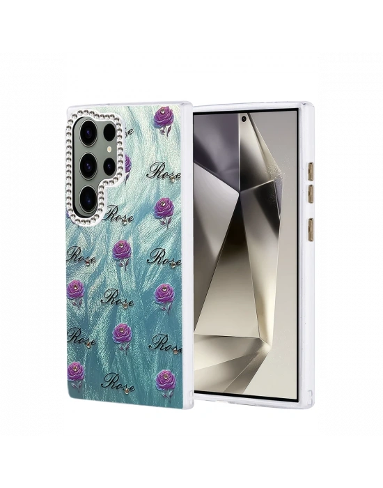 Newface Samsung Galaxy S23 Ultra Kılıf Blade Aynalı Desenli Kapak - Desen 9