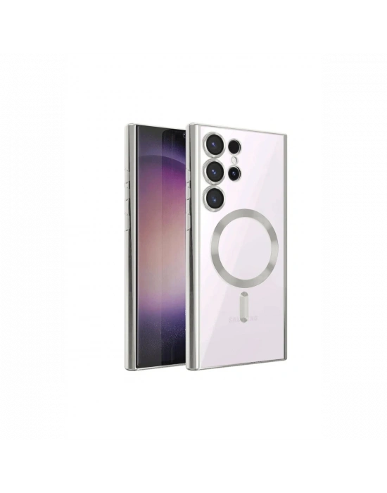 Newface Samsung Galaxy S23 Ultra Kılıf Kross Magneticsafe Kapak - Titan Gri