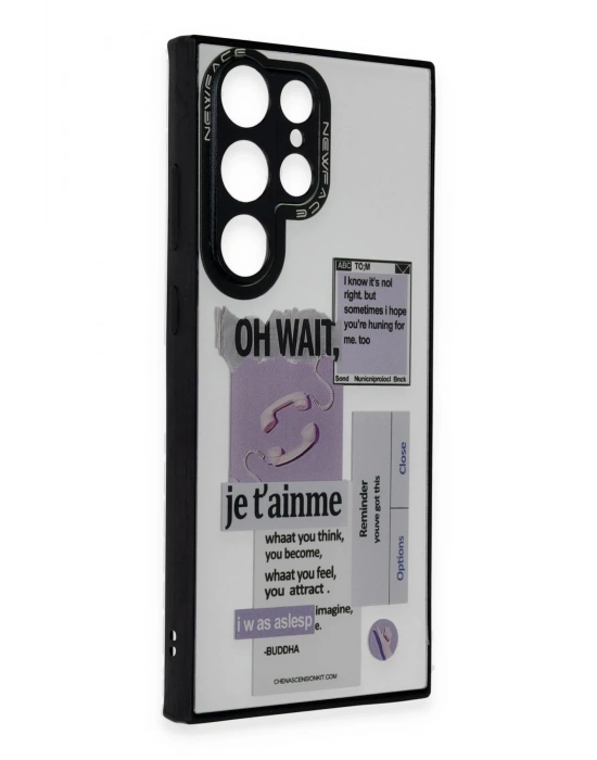 Newface Samsung Galaxy S23 Ultra Kılıf Mirror Desenli Kapak - Mirror - 4