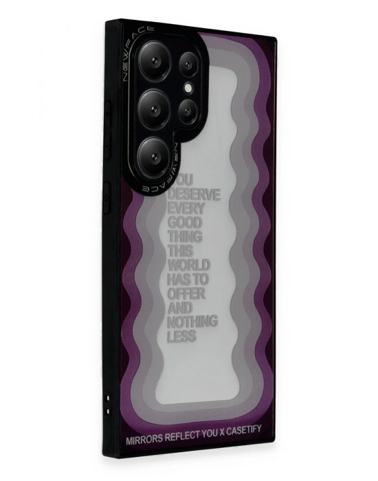 Newface Samsung Galaxy S23 Ultra Kılıf Mirror Desenli Kapak - Mirror - 5