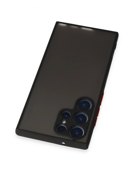 Newface Samsung Galaxy S23 Ultra Kılıf Montreal Silikon Kapak - Siyah