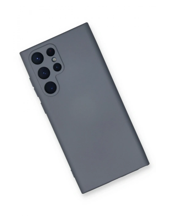 Newface Samsung Galaxy S23 Ultra Kılıf Nano içi Kadife Silikon - Gri