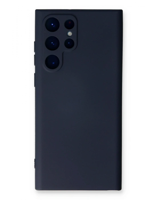 Newface Samsung Galaxy S23 Ultra Kılıf Nano içi Kadife Silikon - Lacivert