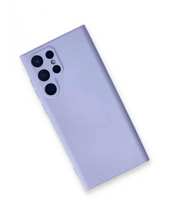 Newface Samsung Galaxy S23 Ultra Kılıf Nano içi Kadife Silikon - Lila