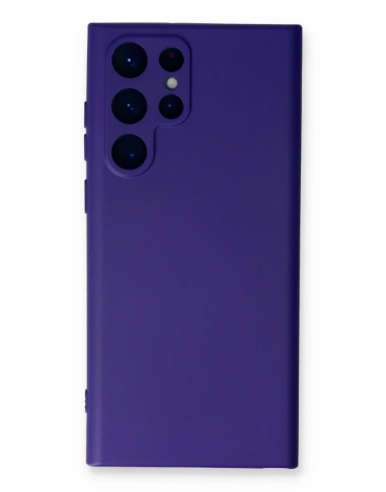 Newface Samsung Galaxy S23 Ultra Kılıf Nano içi Kadife Silikon - Mor