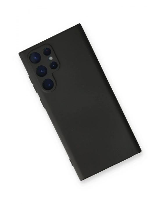 Newface Samsung Galaxy S23 Ultra Kılıf Nano içi Kadife Silikon - Siyah