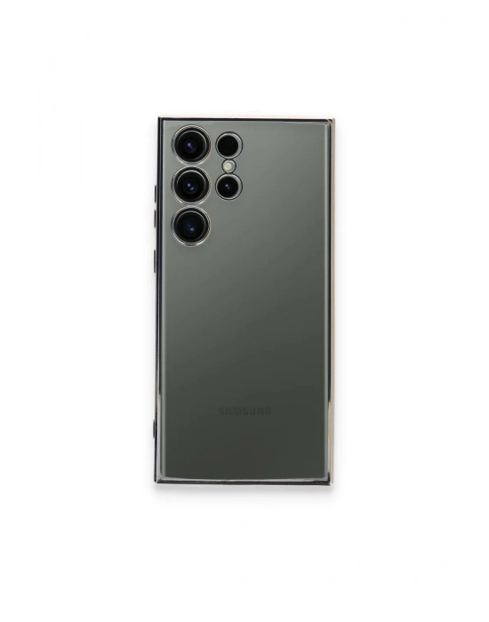 Newface Samsung Galaxy S23 Ultra Kılıf Razer Lensli Silikon - Gold