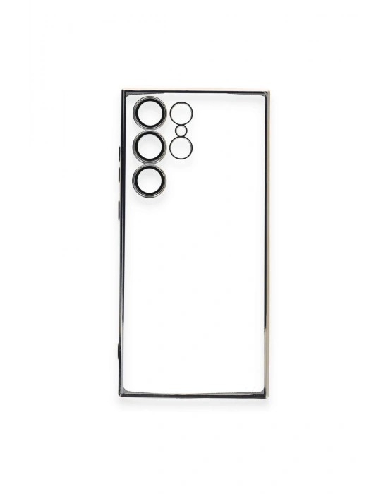 Newface Samsung Galaxy S23 Ultra Kılıf Razer Lensli Silikon - Gold