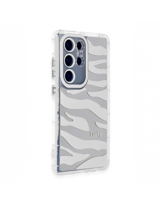 Newface Samsung Galaxy S23 Ultra Kılıf Reflexion Desenli Kapak - Desen 10