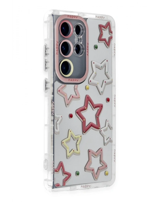 Newface Samsung Galaxy S23 Ultra Kılıf Reflexion Desenli Kapak - Desen 3