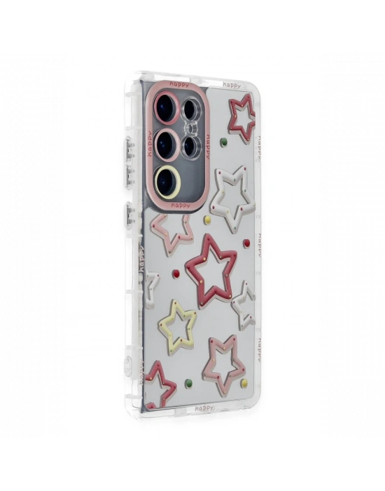 Newface Samsung Galaxy S23 Ultra Kılıf Reflexion Desenli Kapak - Desen 3