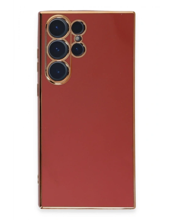 Newface Samsung Galaxy S23 Ultra Kılıf Volet Silikon - Kırmızı