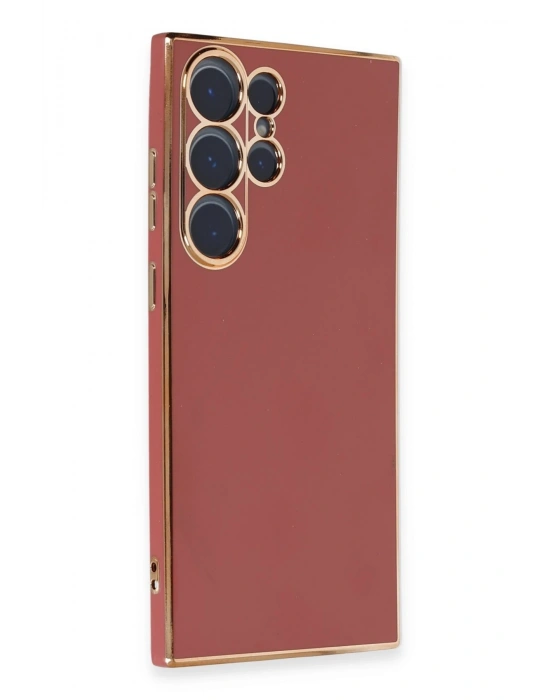 Newface Samsung Galaxy S23 Ultra Kılıf Volet Silikon - Kırmızı