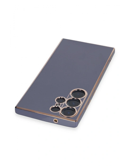 Newface Samsung Galaxy S23 Ultra Kılıf Volet Silikon - Mavi