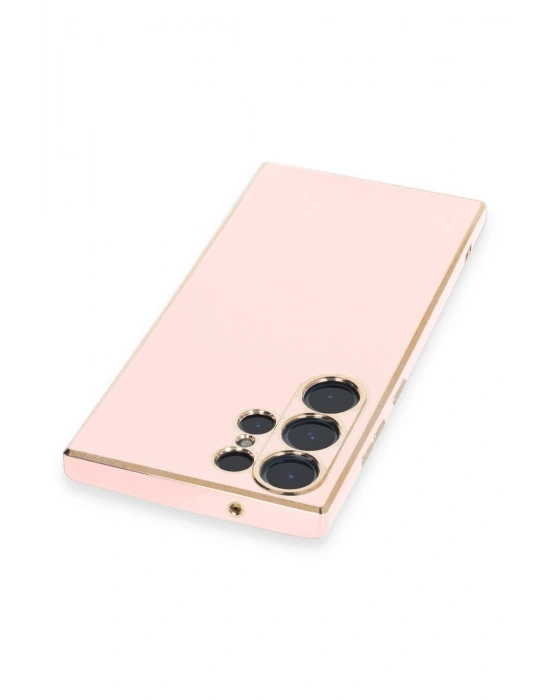 Newface Samsung Galaxy S23 Ultra Kılıf Volet Silikon - Pembe