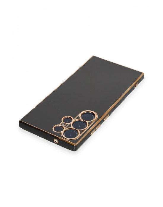 Newface Samsung Galaxy S23 Ultra Kılıf Volet Silikon - Siyah