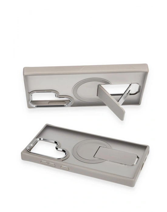 Newface Samsung Galaxy S23 Ultra Tork Magsafe Standlı Kapak - Derin Mor