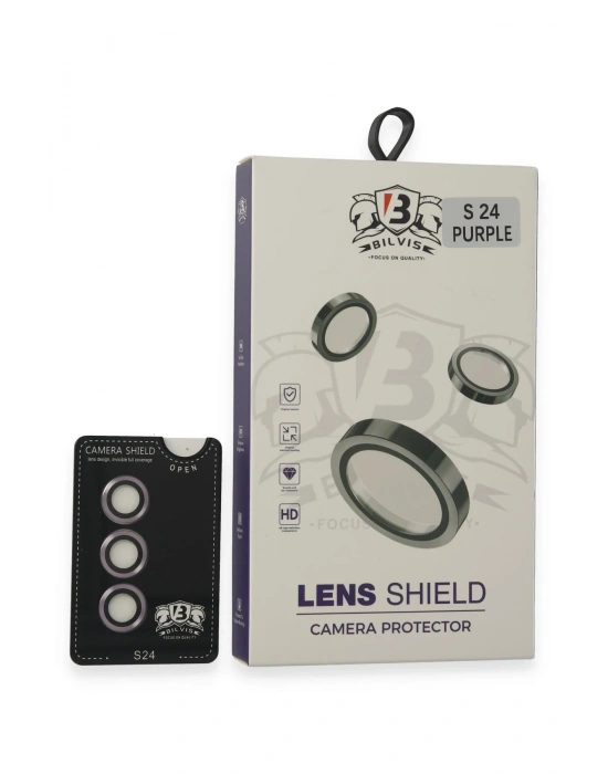 Newface Samsung Galaxy S24 Bilvis Titan Kamera Lens - Derin Mor