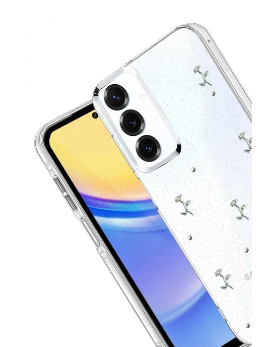 Newface Samsung Galaxy S24 FE Fiyonk Desenli Kapak - Desen 4