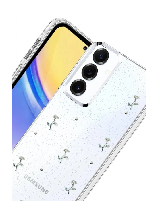 Newface Samsung Galaxy S24 FE Fiyonk Desenli Kapak - Desen 4