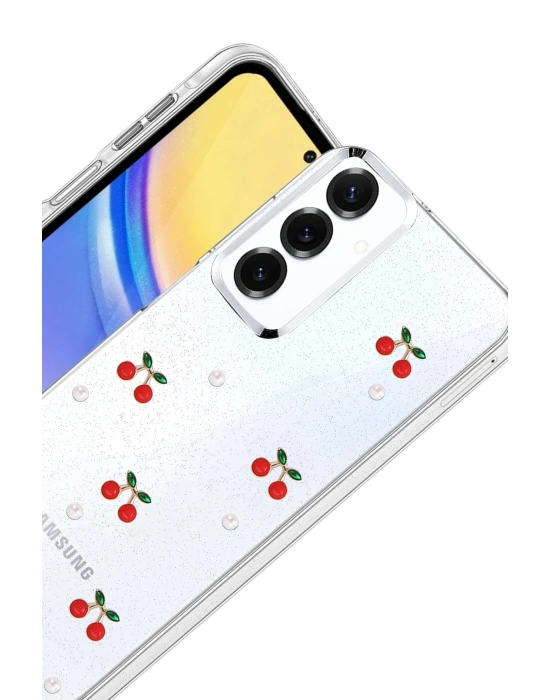 Newface Samsung Galaxy S24 FE Fiyonk Desenli Kapak - Desen 9