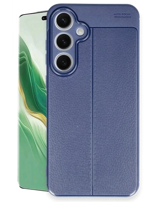 Newface Samsung Galaxy S24 FE Kılıf Auto Focus Kapak - Lacivert