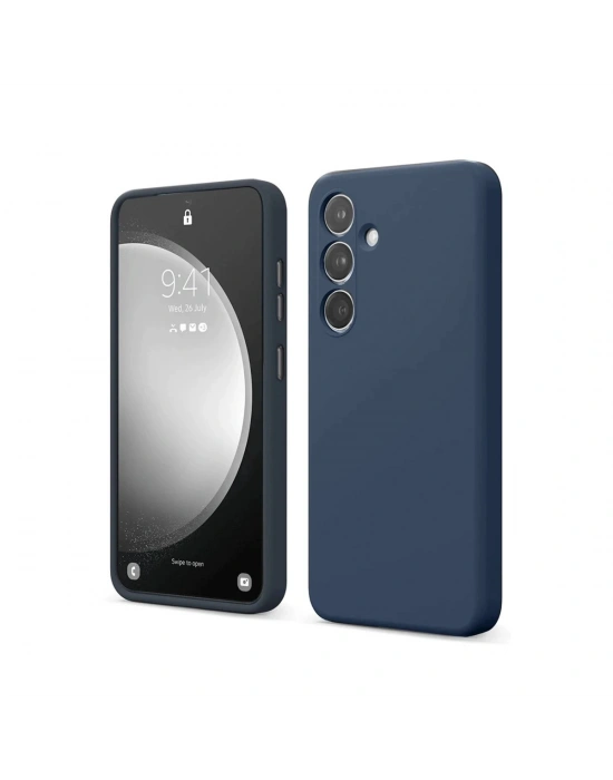 Newface Samsung Galaxy S24 FE Kılıf First Silikon - Lacivert