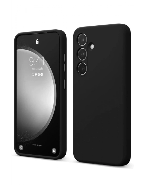 Newface Samsung Galaxy S24 FE Kılıf First Silikon - Siyah