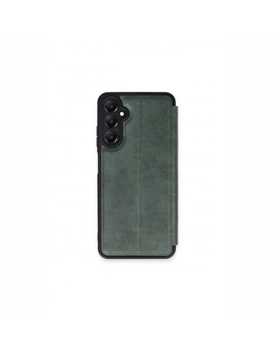 Newface Samsung Galaxy S24 FE Kılıf Flip Cover - Koyu Yeşil